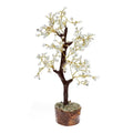 Petit Arbre d'Aigue-marine avec Base en Bois
