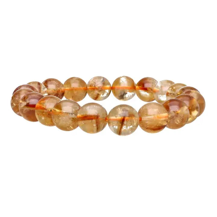 Bracelet en citrine 10 mm
